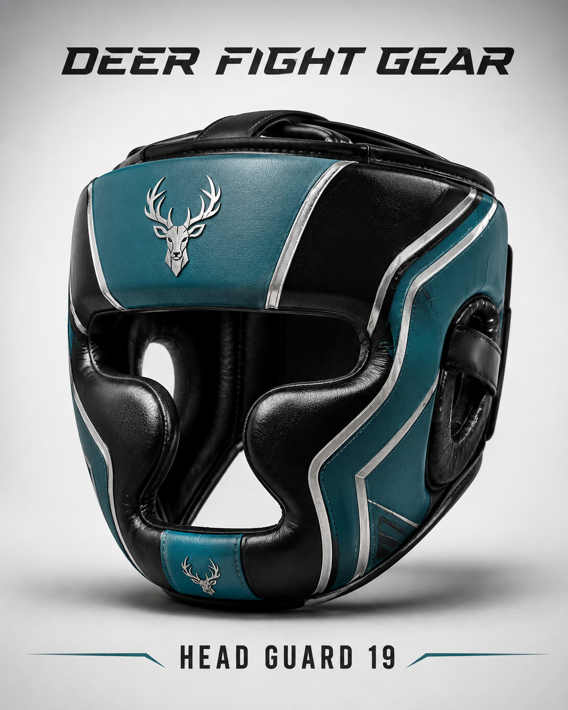 Teal Black Elite Head Guard