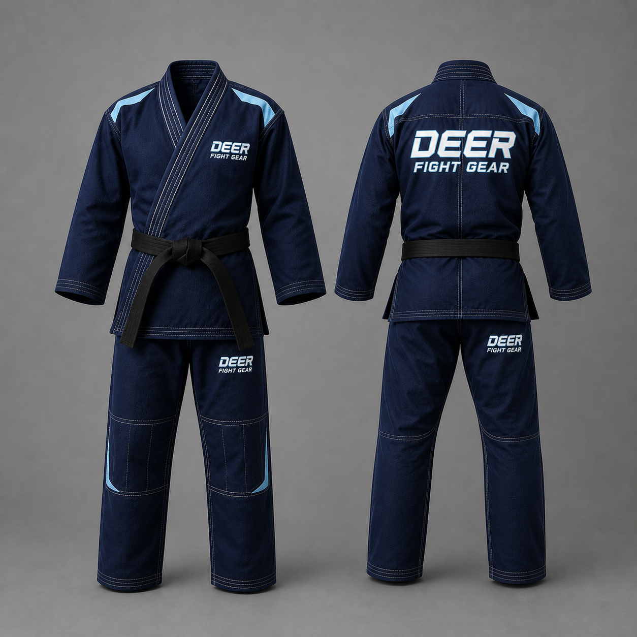 Navy Reinforced Martial Arts Suit