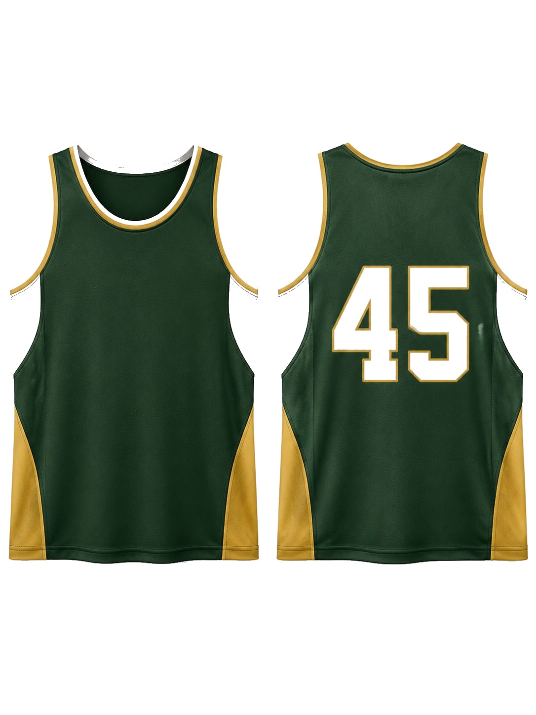 Custom Tank Tops Green Gold Tank Top manufactured by Deer Fight Gear