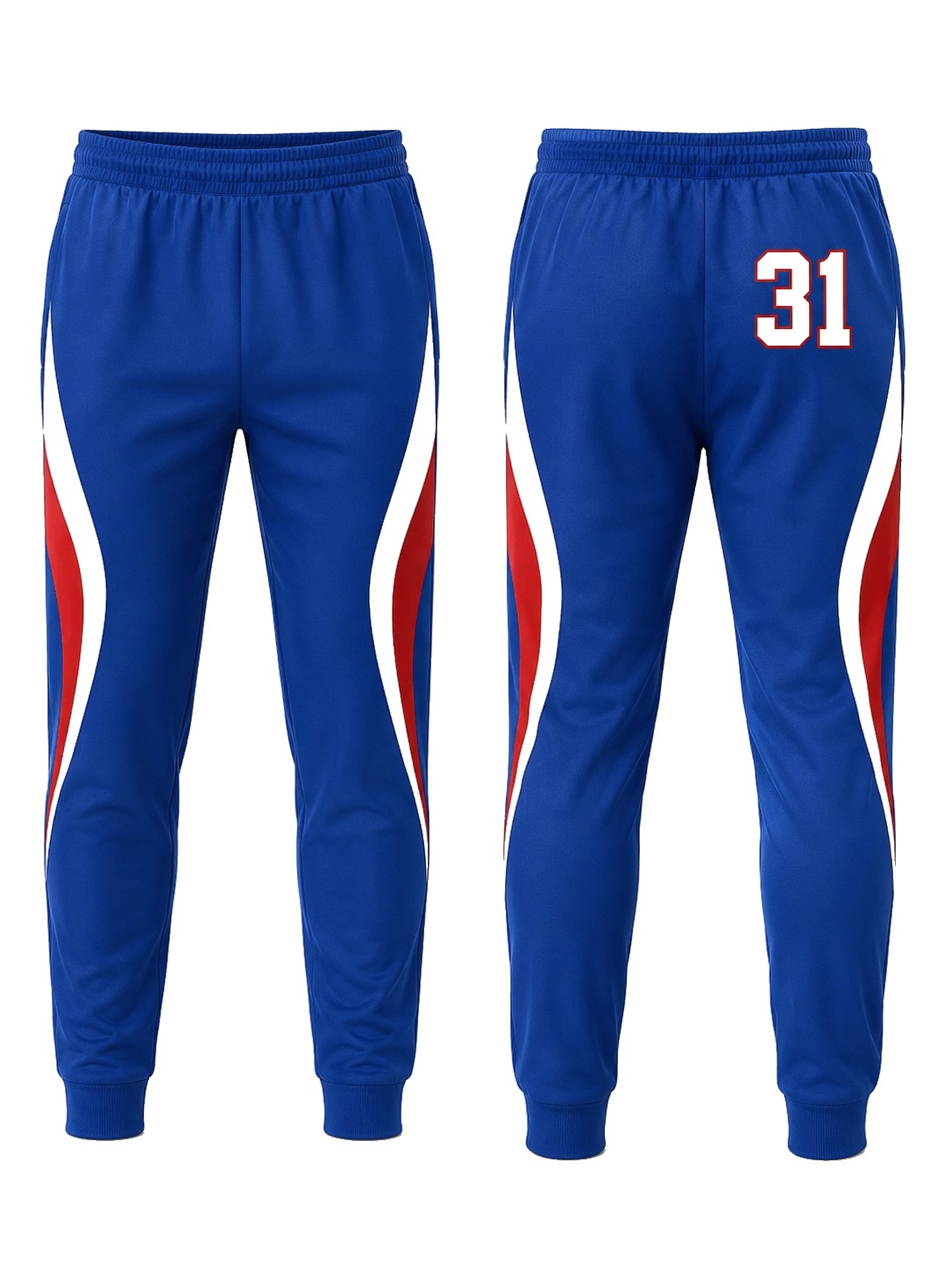 Custom Trousers Royal Blue Red manufactured by Deer Fight Gear