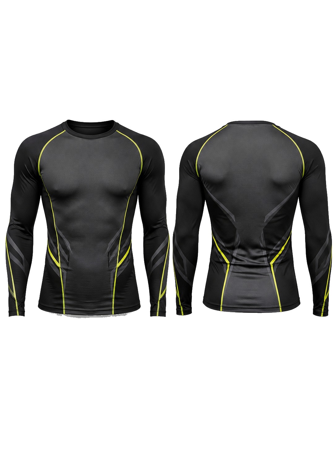 Custom Rash Guards Black Compression Shirt manufactured by Deer Fight Gear