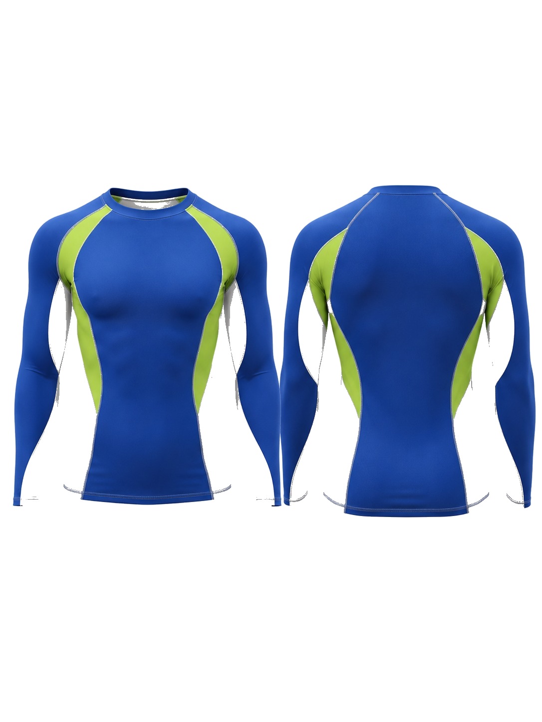 Custom Rash Guards Blue Green And White Athletic Jersey manufactured by Deer Fight Gear