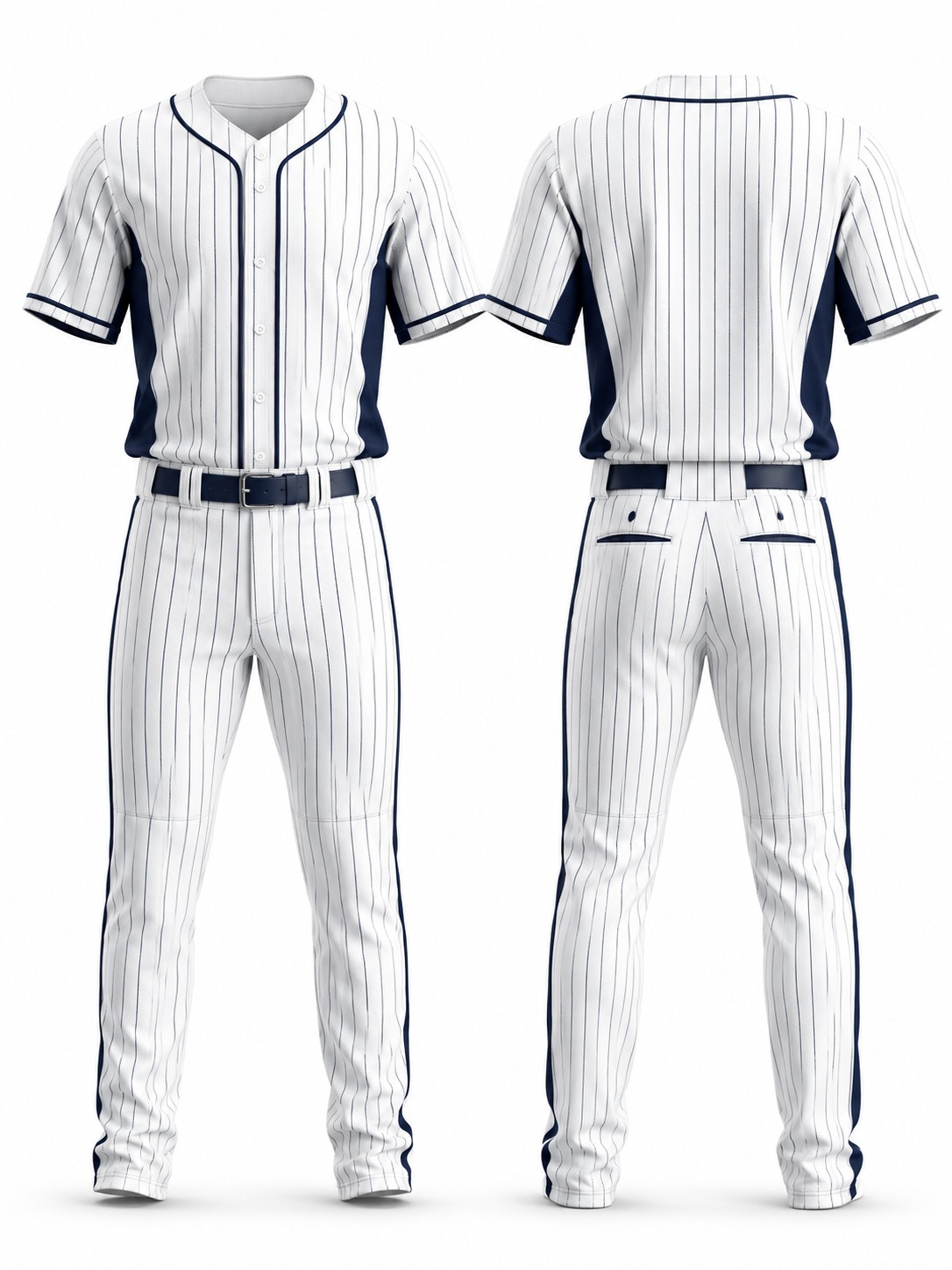 Custom Baseball Pinstripe Baseball Uniform manufactured by Deer Fight Gear